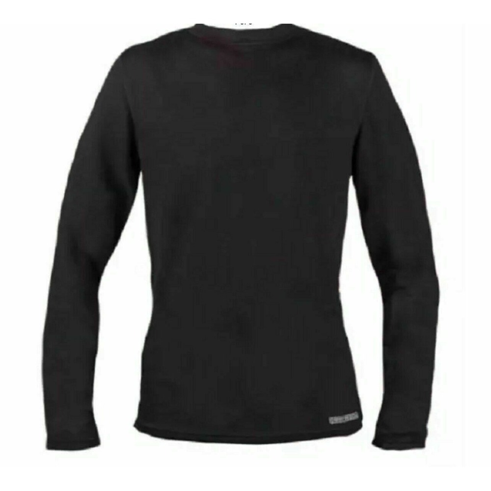 Omni Wool men's Black base layer Crew top shirt Omniwool size Small S - Picture 3 of 3